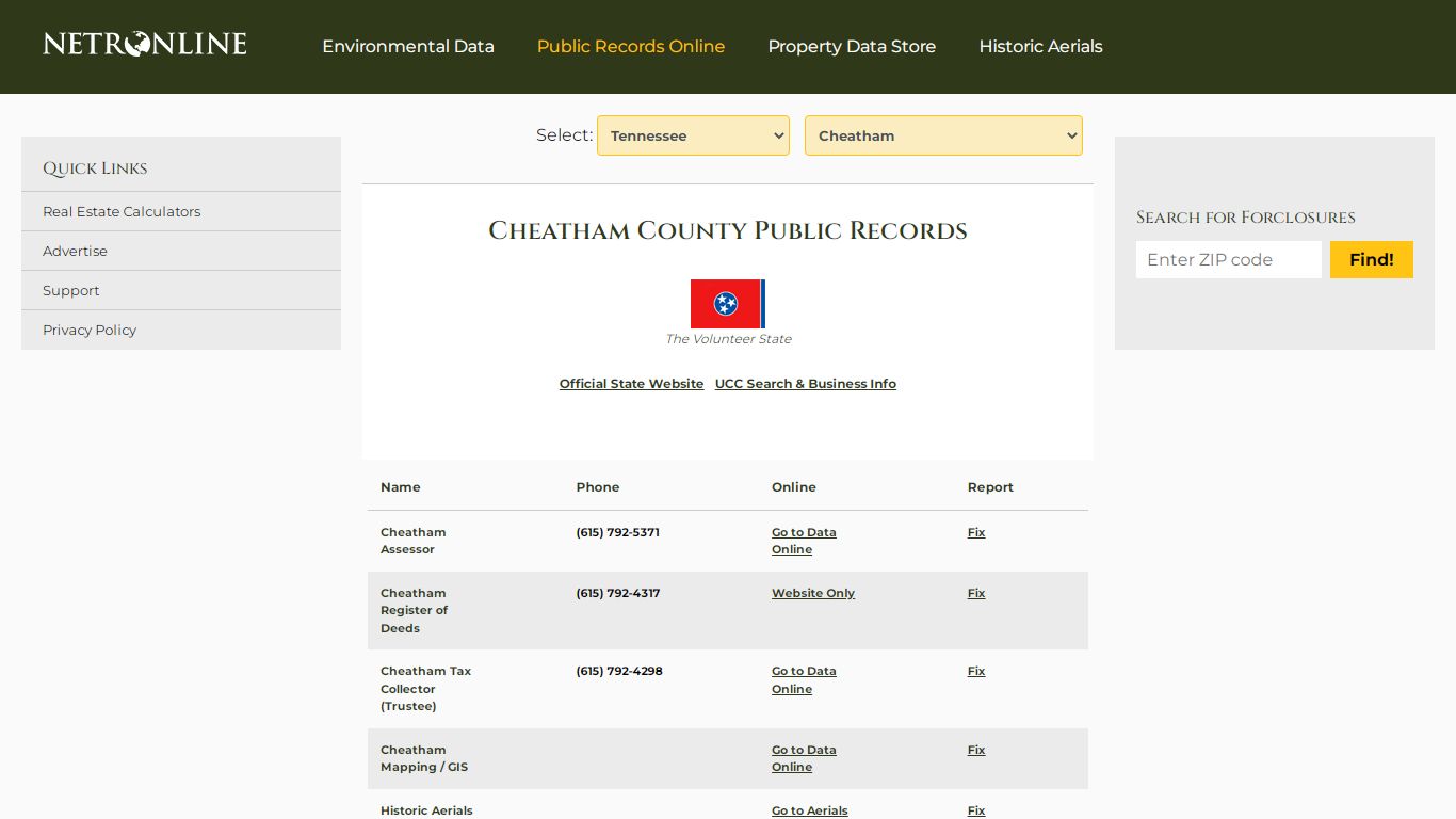 Cheatham County Public Records - NETROnline.com